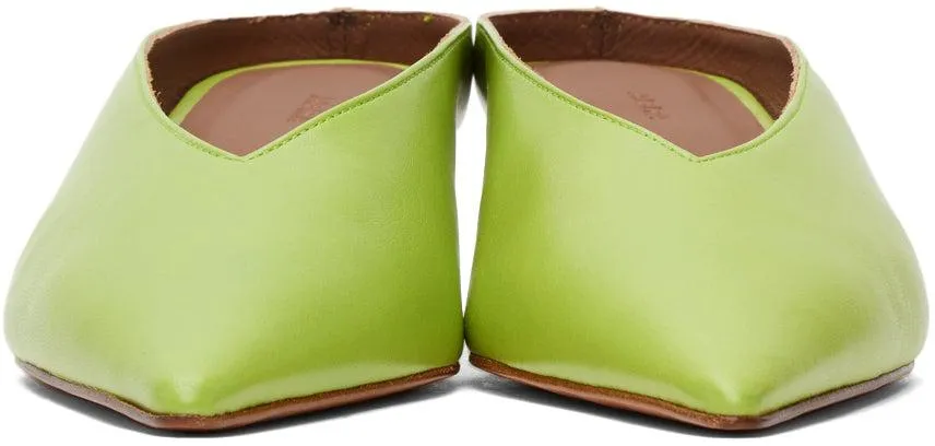 Abra SSENSE Exclusive Green Concorde Mules