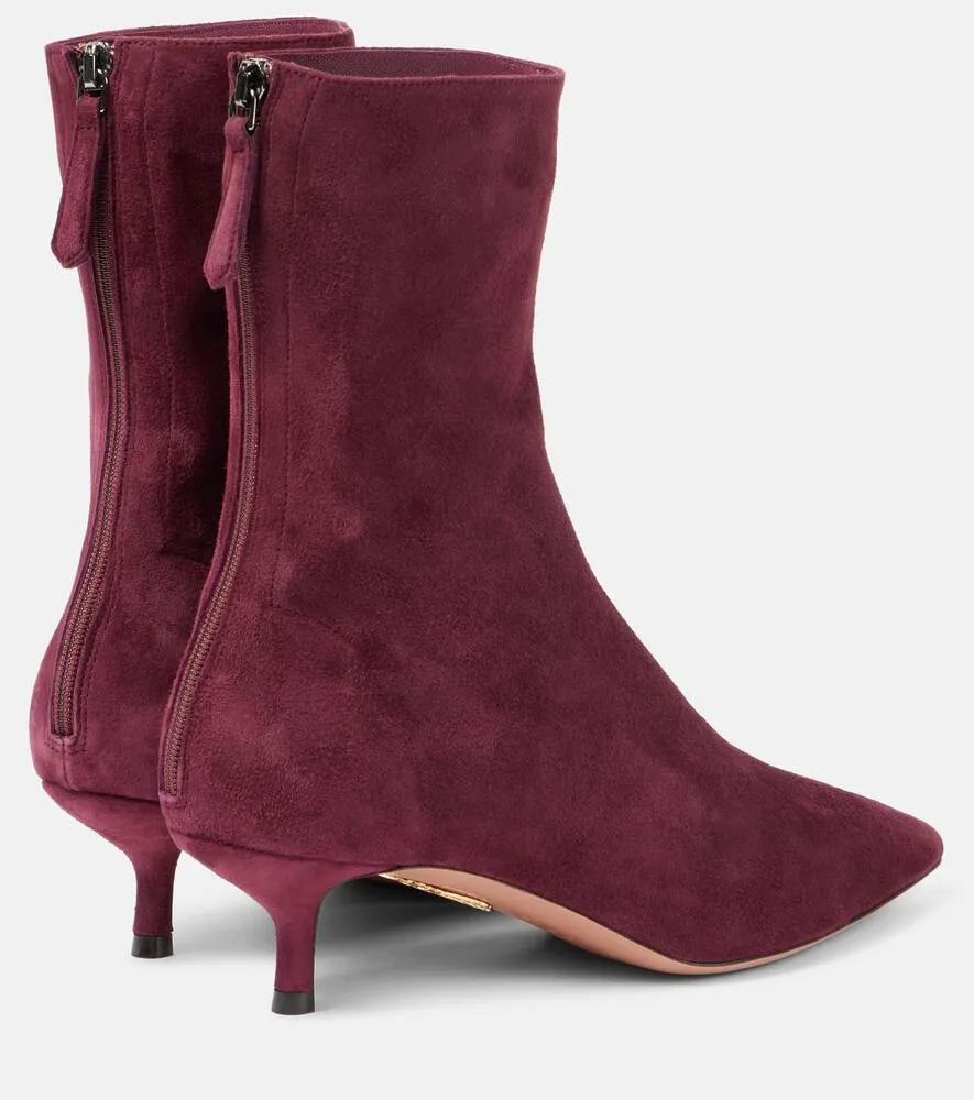 Aquazzura Montmartre suede ankle boots