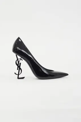 Black Patent Opyum Logo Pump