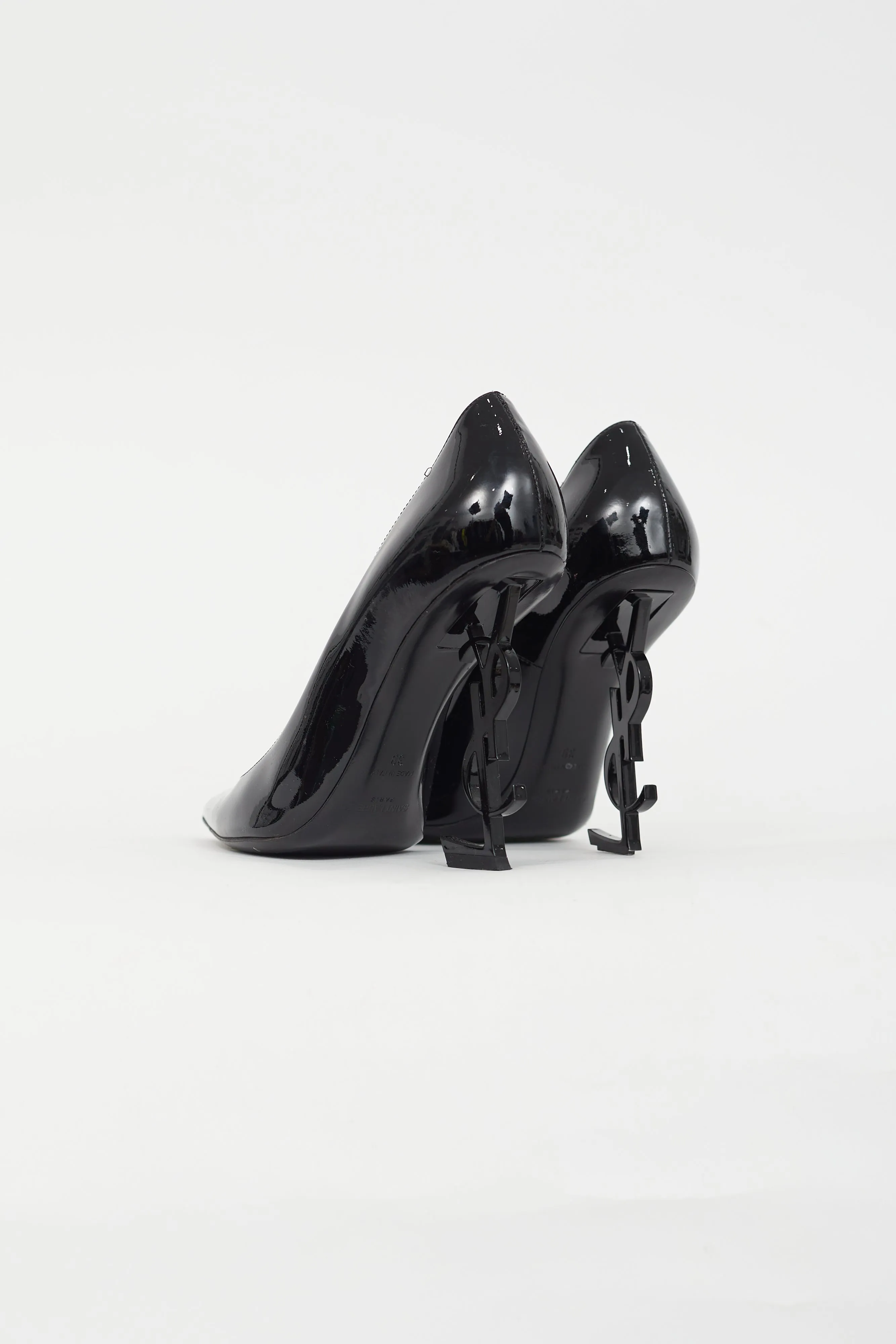 Black Patent Opyum Logo Pump