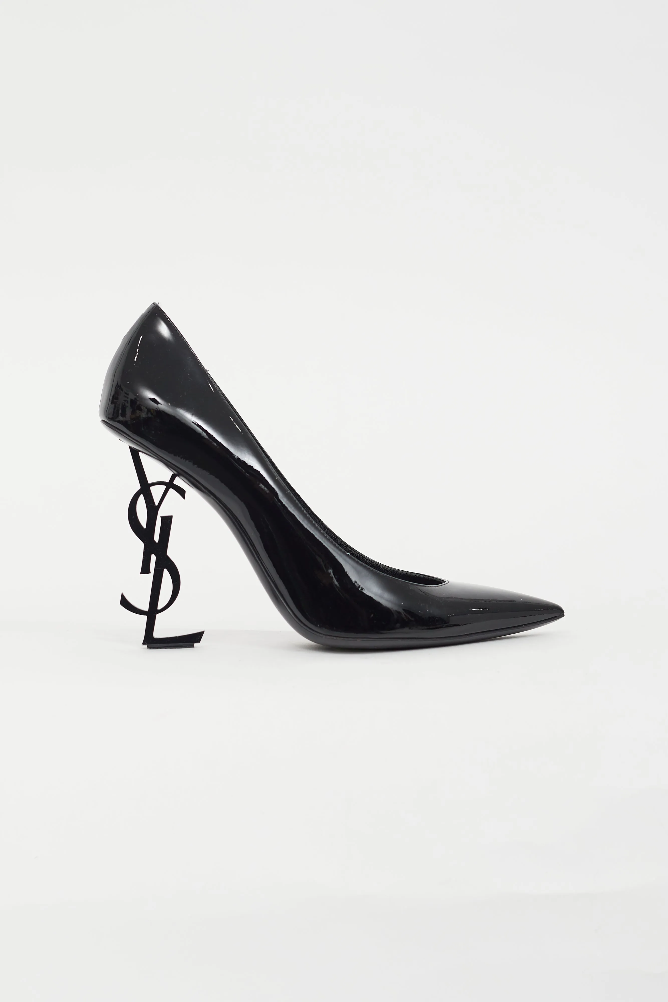 Black Patent Opyum Logo Pump