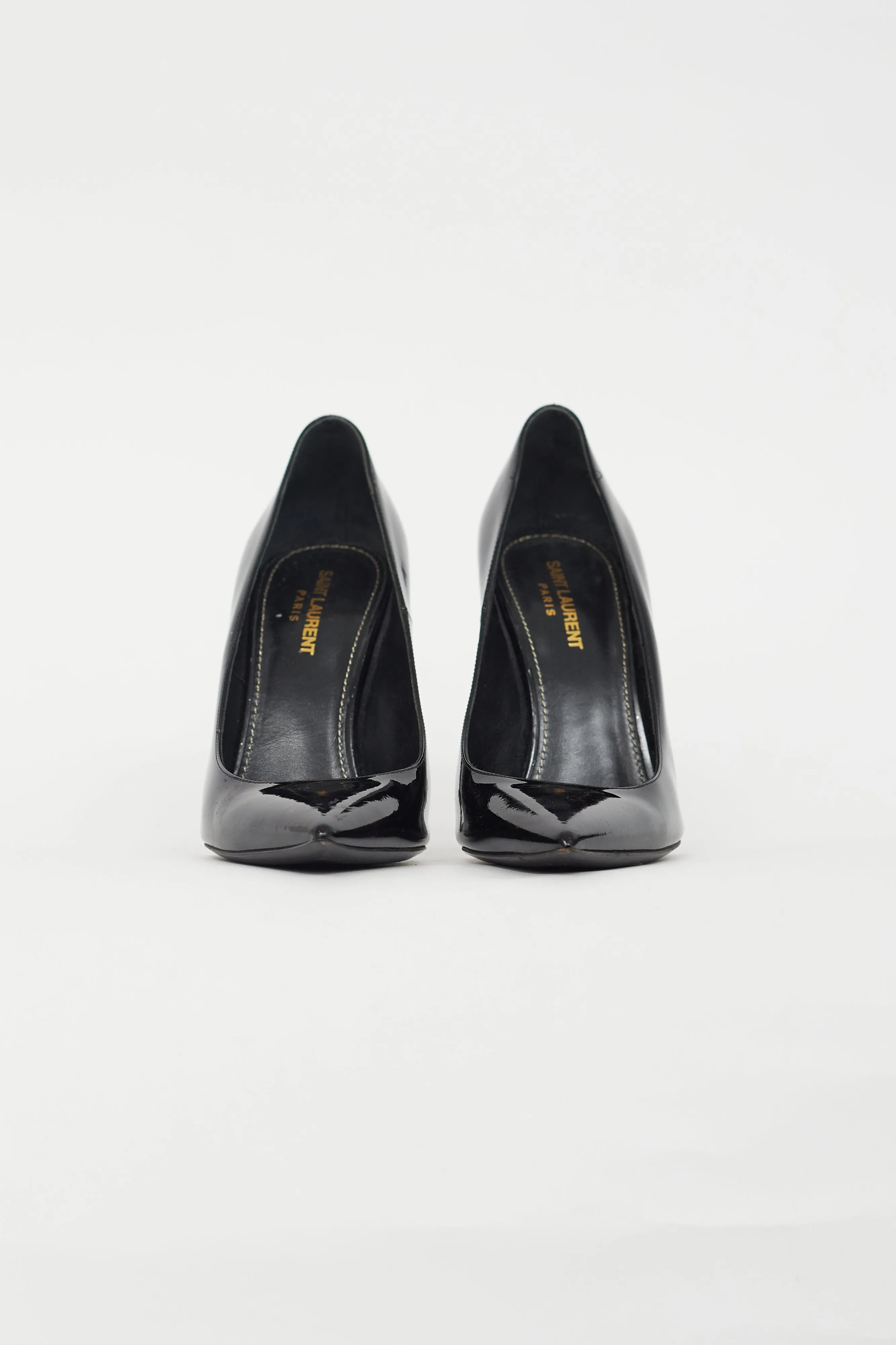 Black Patent Opyum Logo Pump