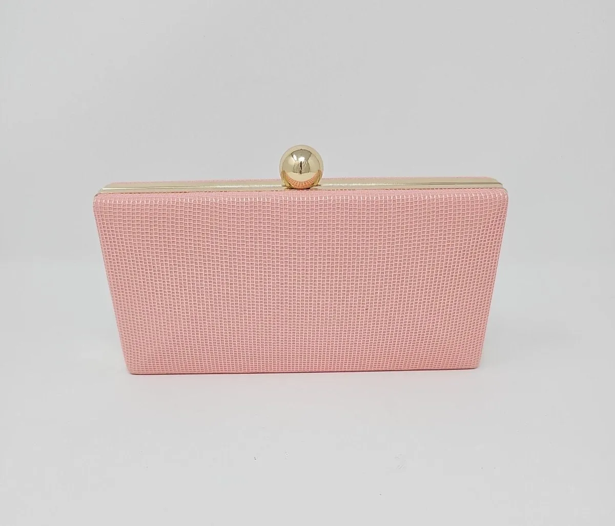 Blush Pink Box Clutch Bag