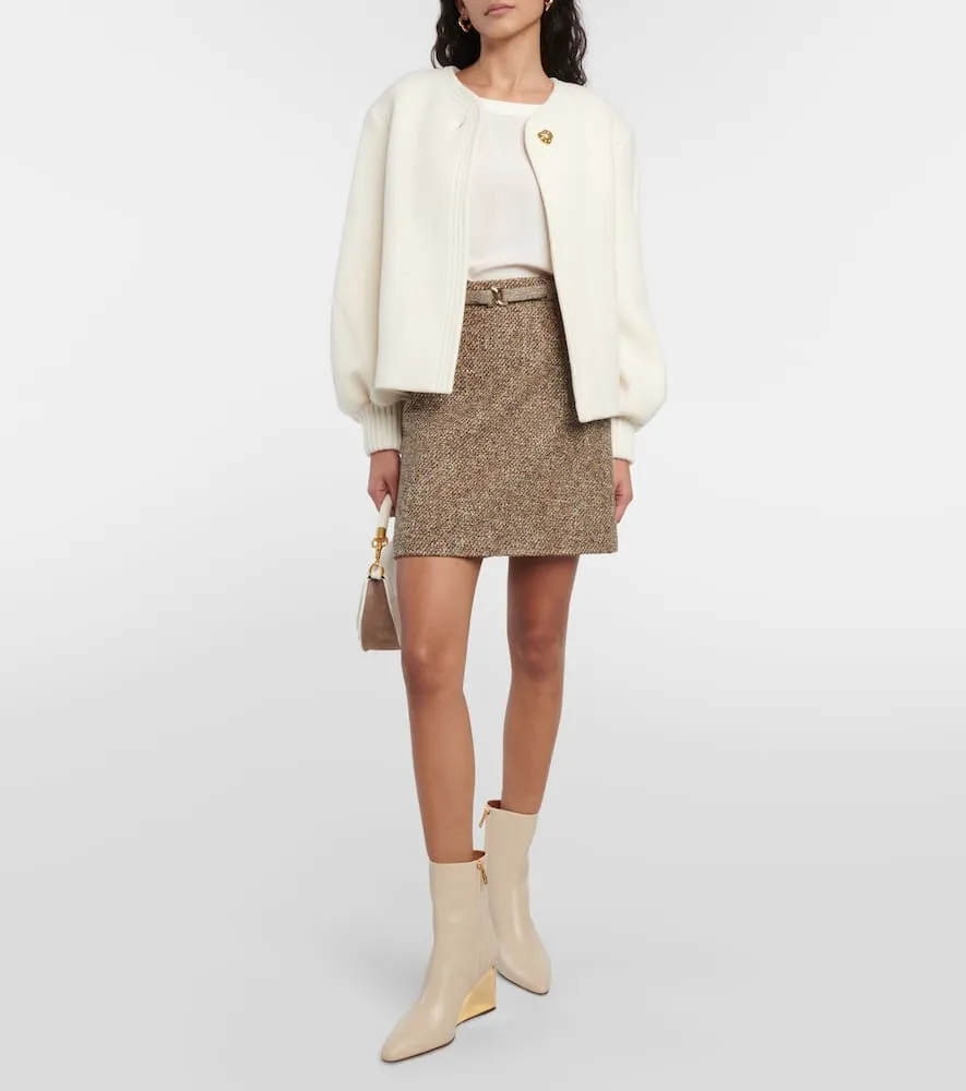 Chloe Rebecca leather wedge ankle boots