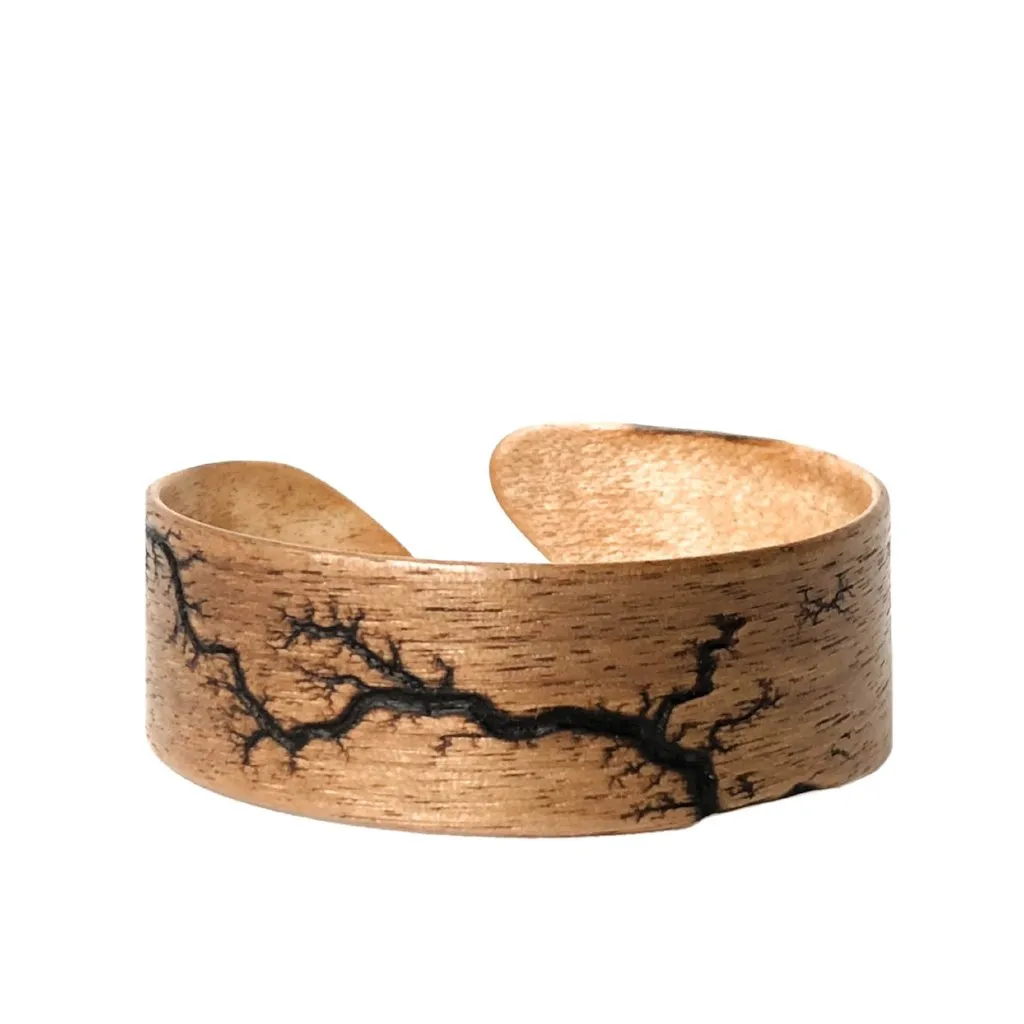 Electrocuted Steam-Bent Wood Bracelet