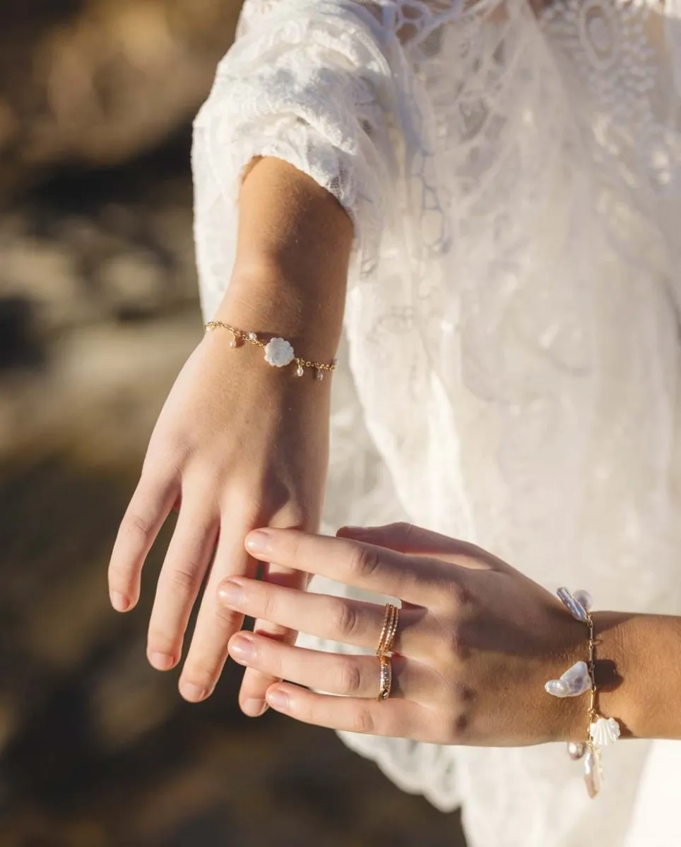 Francesa Moonlight Mother of Pearl Bracelet