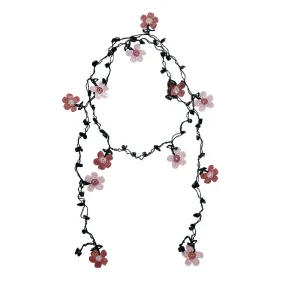 Oya Daisy crocheted lace necklace