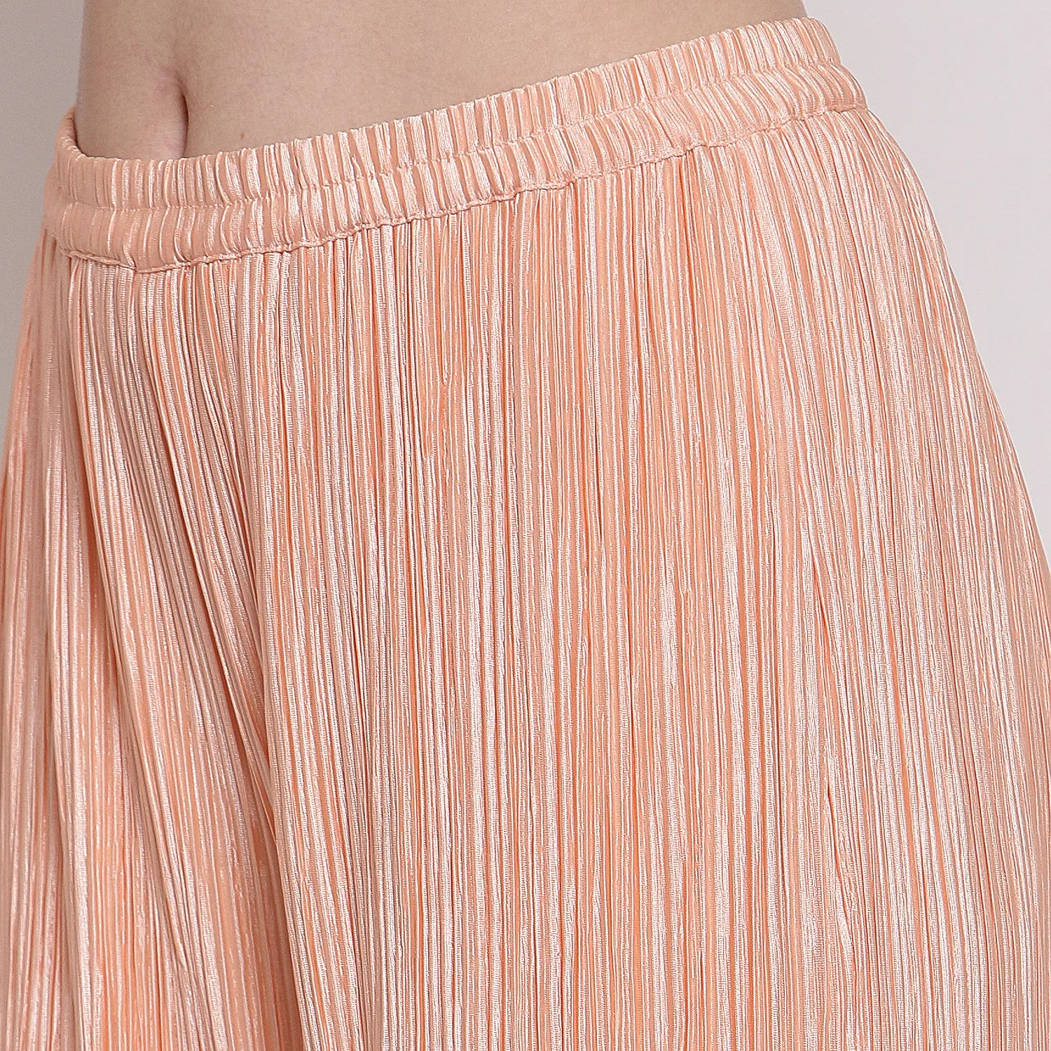 Peach Plisse Pant
