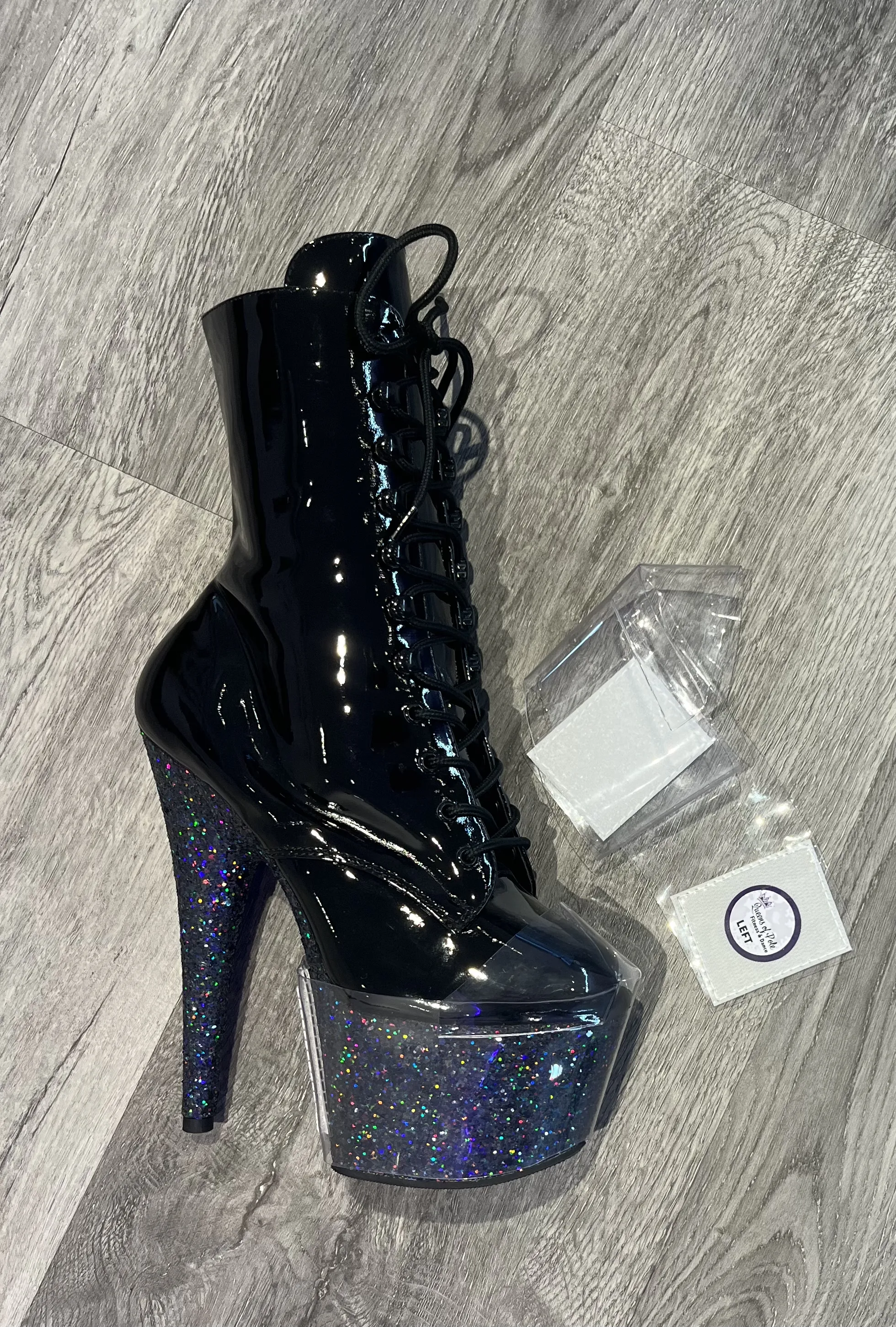 Queens of Pole Clear Pleaser Style Heel Protectors