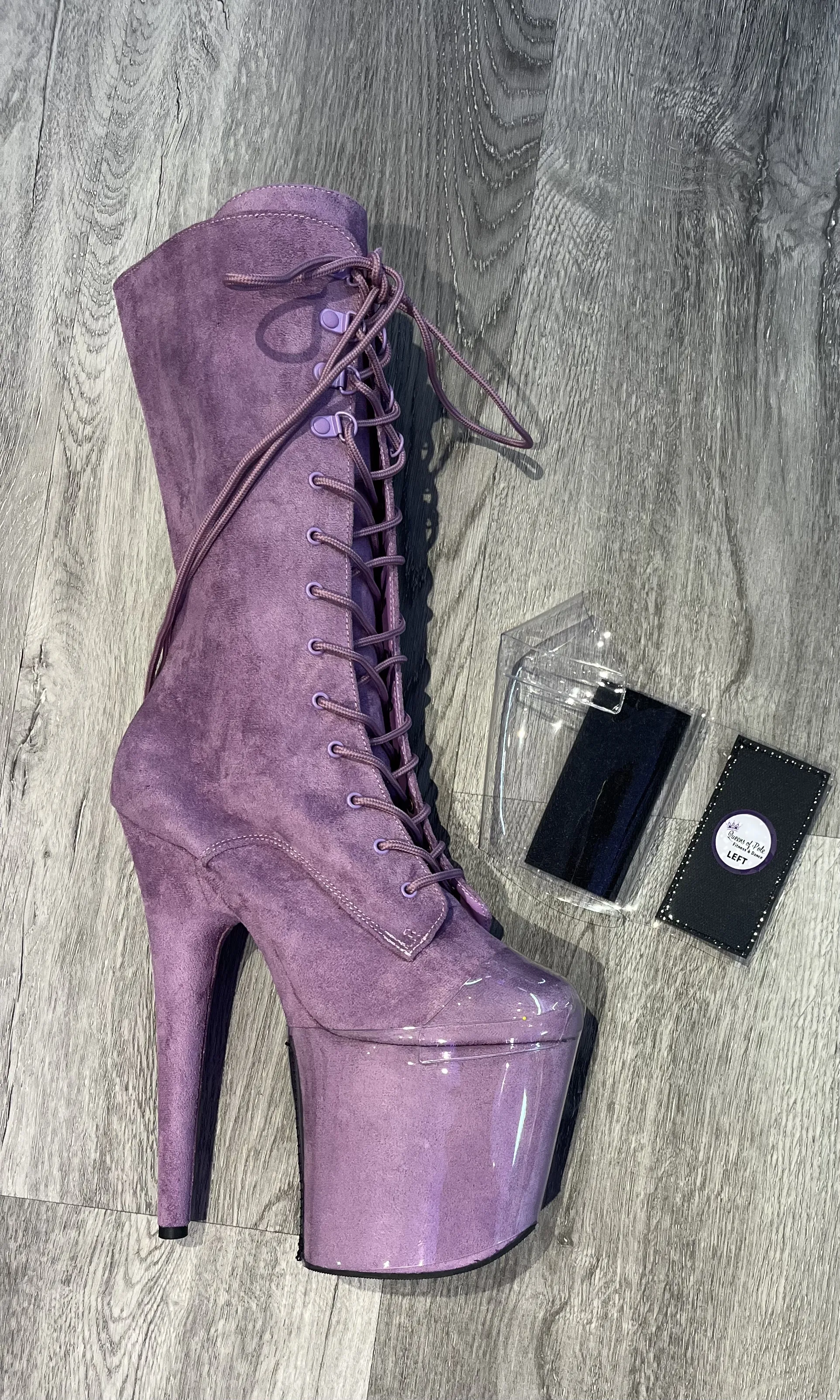 Queens of Pole Clear Pleaser Style Heel Protectors